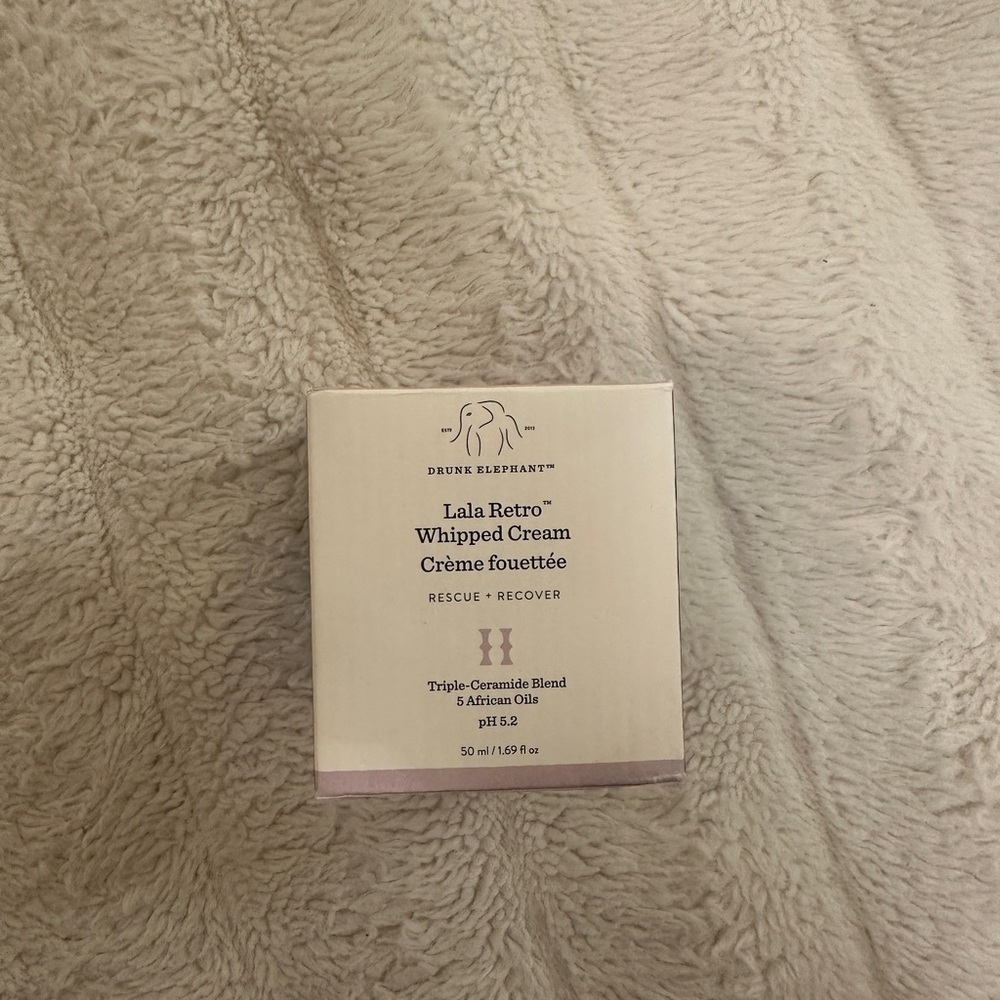 Drunk Elephant Lala Retro Whipped Cream in Cream Packaging